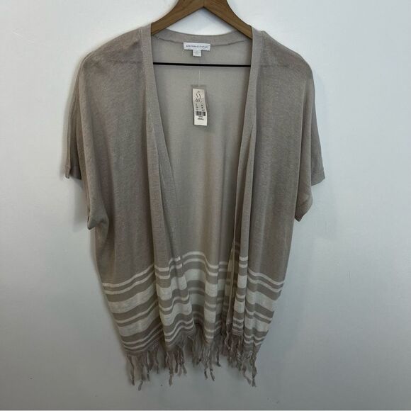 New York & Company NEW Short Sleeve Open Front Cardigan XS - Picture 4 of 12